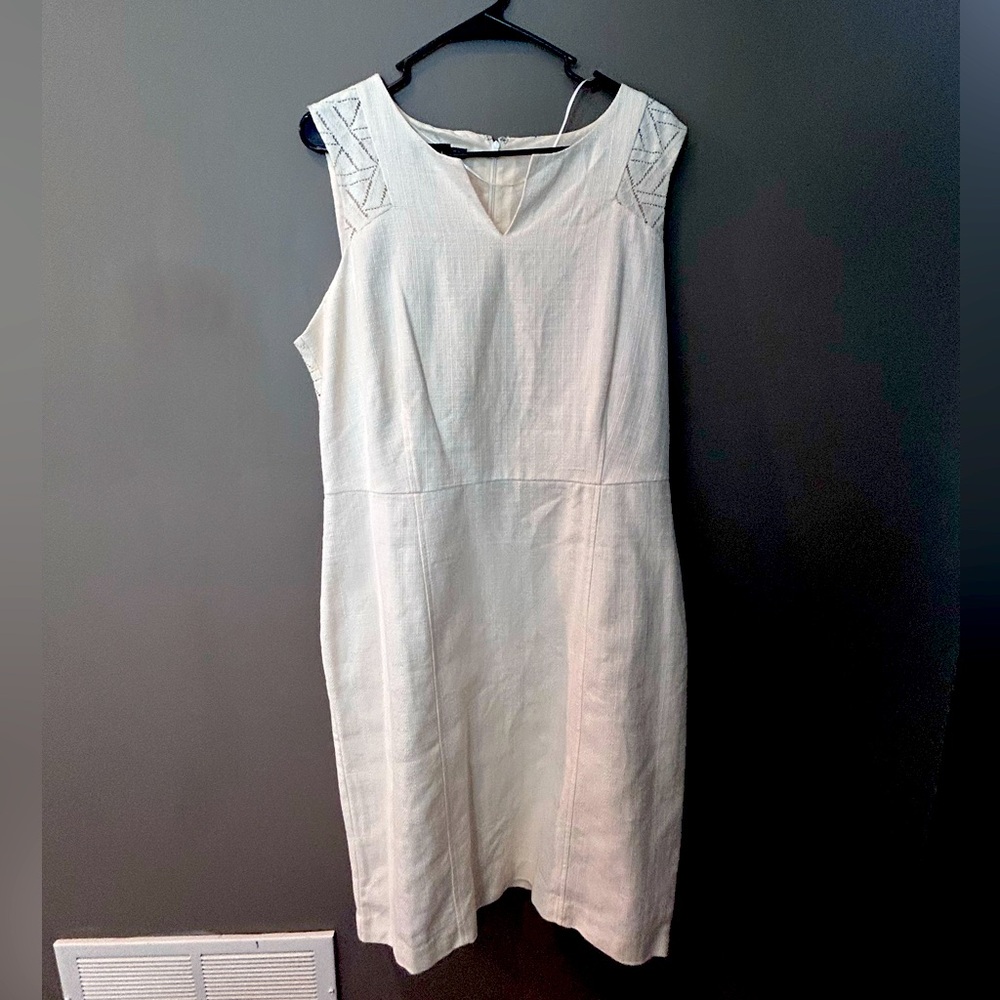 💍NWT Covington White Dress 100% cotton